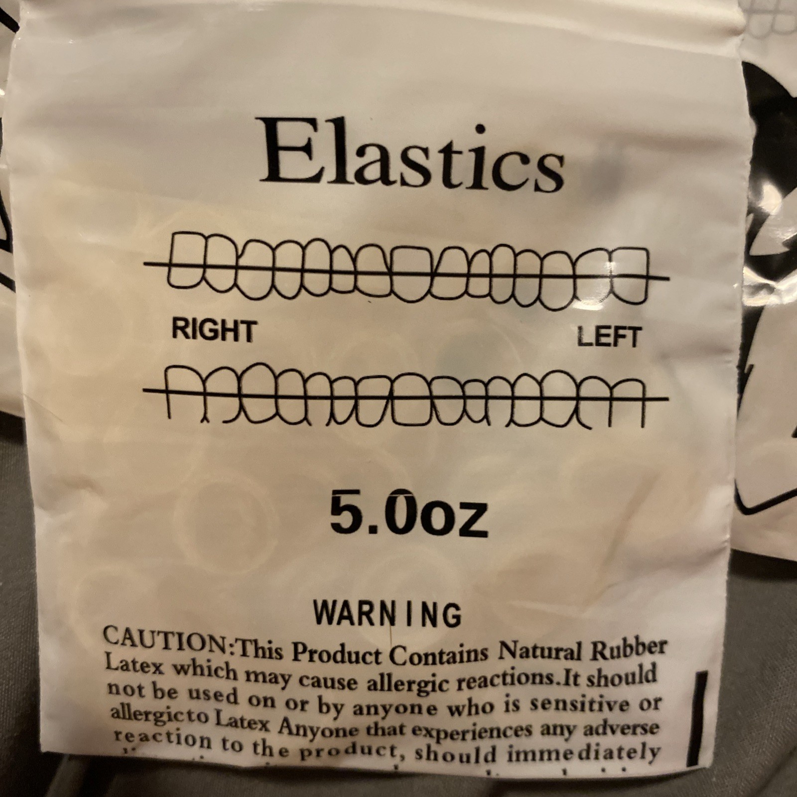 Dental 3.5 OZ Orthodontic Rubber Bands Elastics Ligature Tie 3/8th 10 Bags