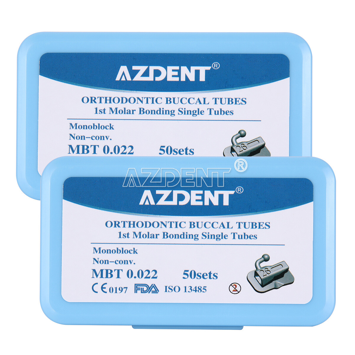 AZDENT Dental Temporary Tooth Crown Front Teeth Veneers 22# 23# 24# Mixed
