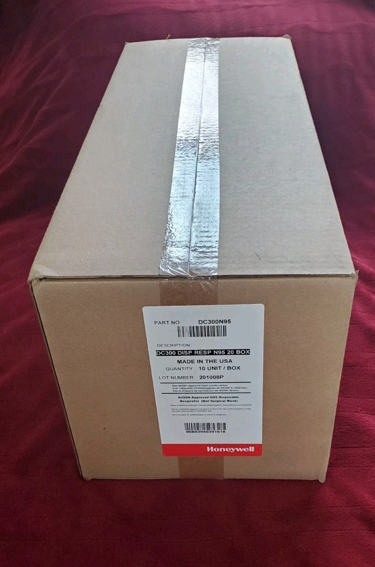 200 Count Honeywell 95N Masks Disposable Particulate Respirators DC300N95 NIB
