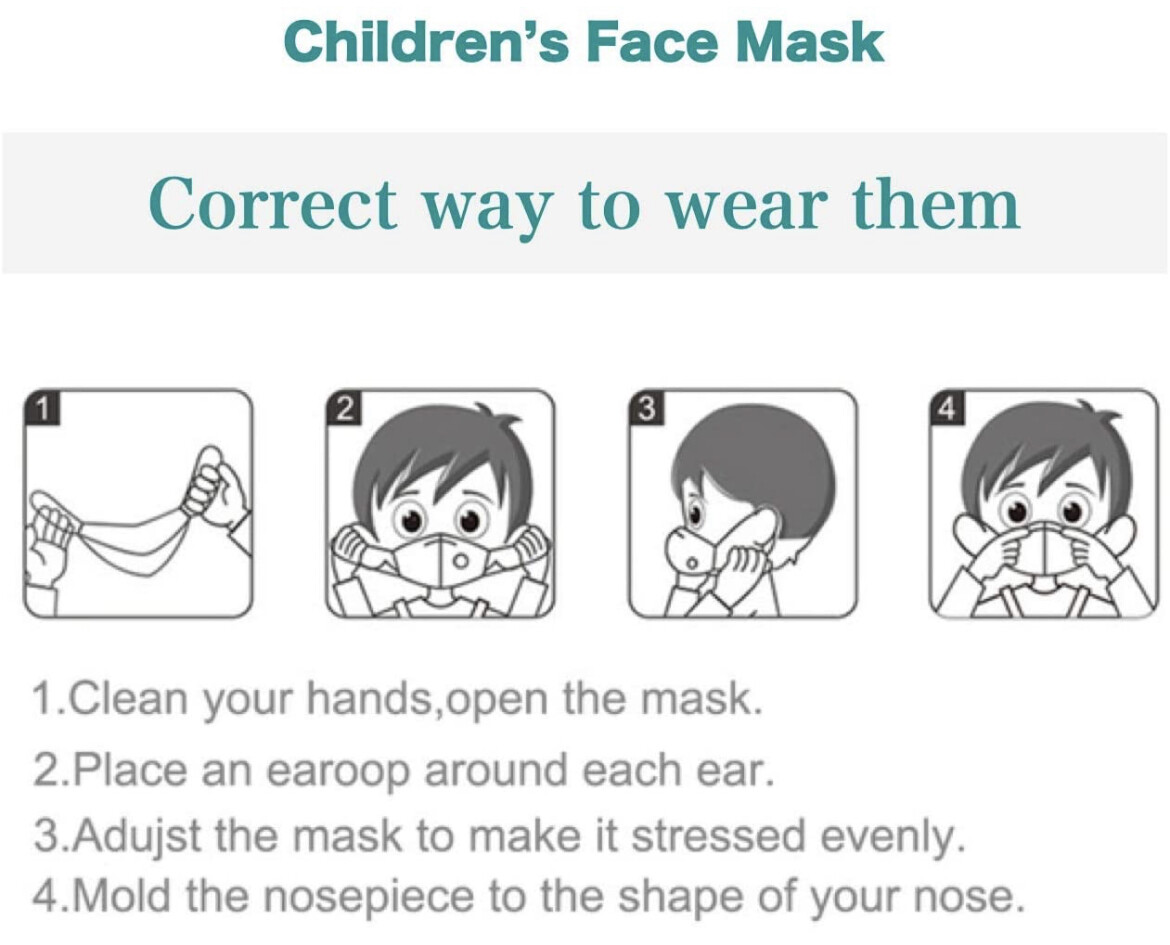 20/40 Pcs Black KN95 Protective 5 Layer Face Mask BFE 95% Disposable Child Masks