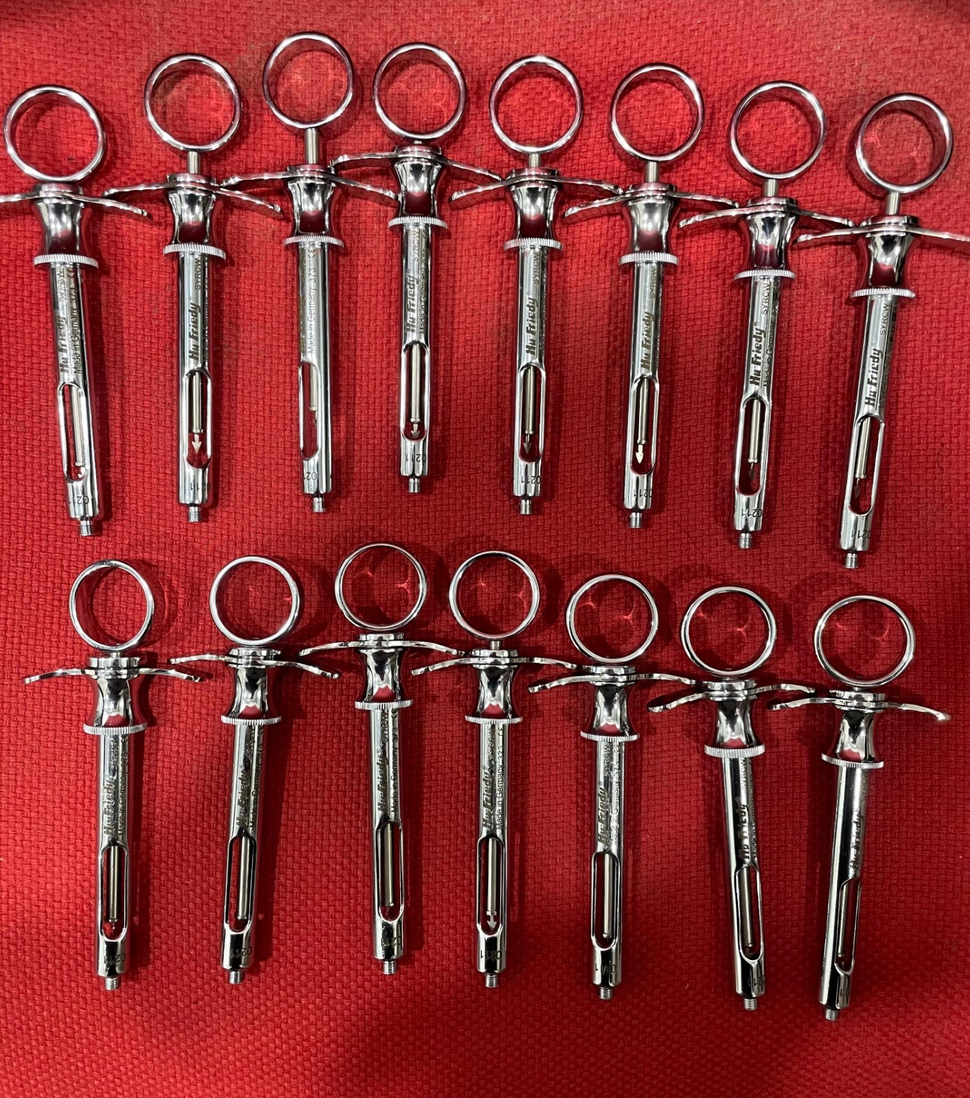 Hu-friedy CW style dental Anesthetic Aspirating 1.8ml syringe SYRCW lot 15 pcs