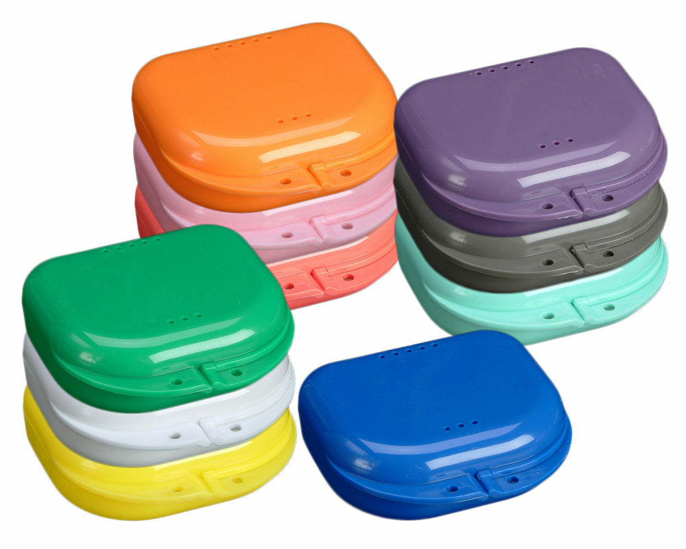 Teeth Dental Orthodontic Retainer Case Box Denture Sport Mouth Guard Storage