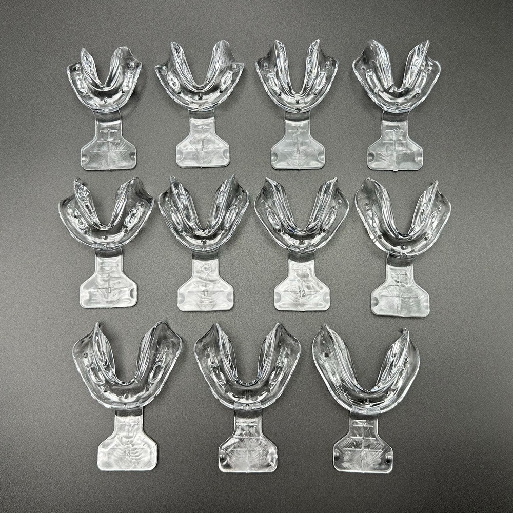 Plastic Dental Impression Trays Frame Cut Back Edentulous Jaw Sterilize 135℃