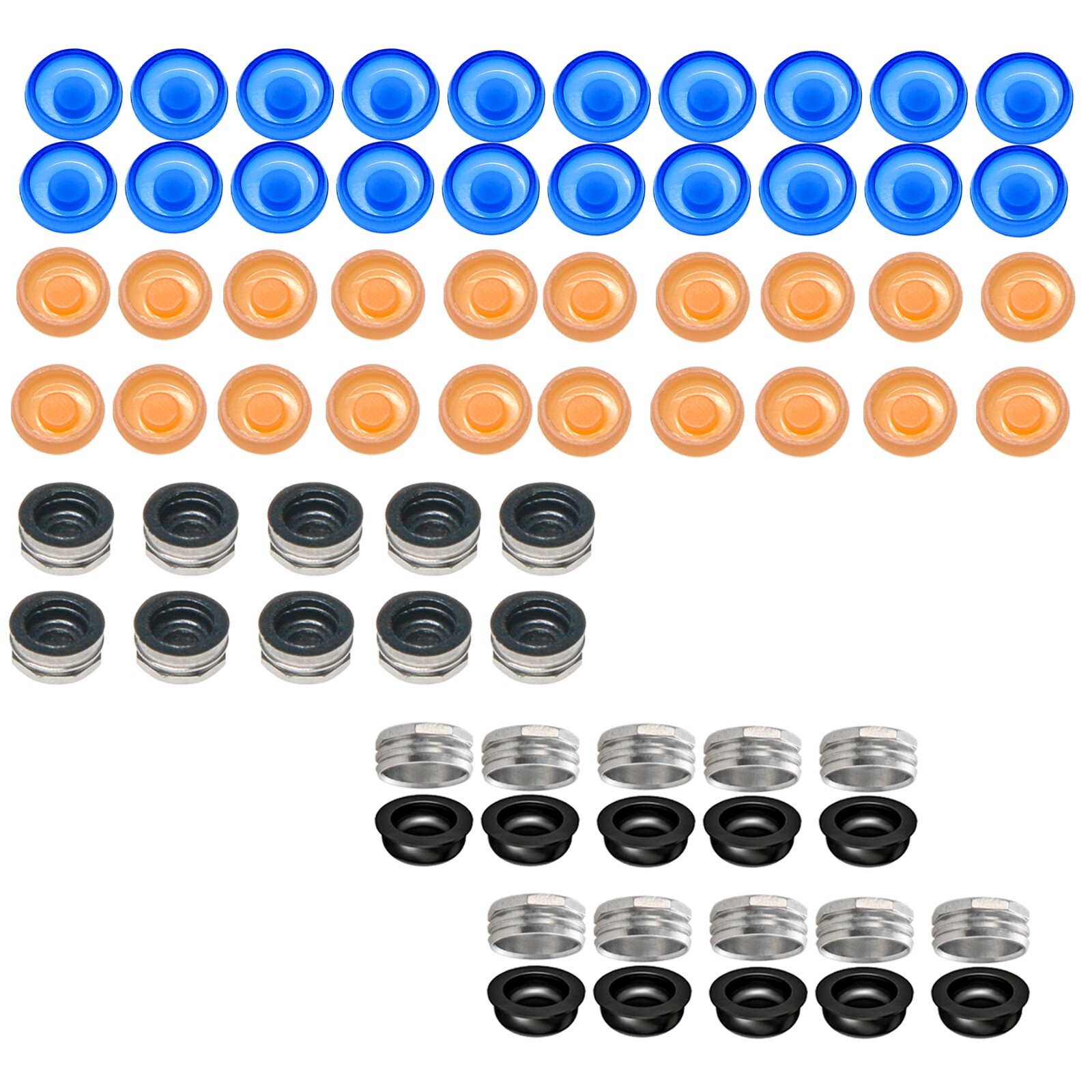 US Dental overdenture Locator Abutment Retention Caps Male Cap Inserts Set