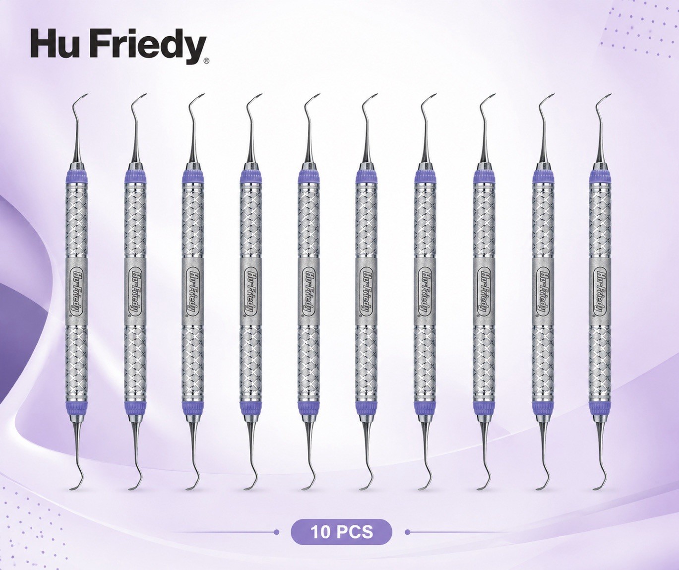 Hu-Friedy S204S9E2 EverEdge 2.0 #204S Double End Sickle Scaler #9 Handle