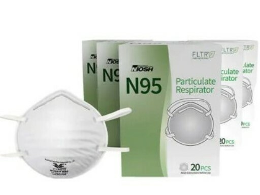 FLTR NIOSH N95 Round Respirator Masks – 100 Pack