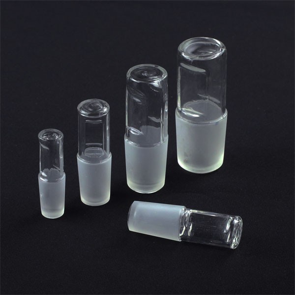 Various Sized Glass Hollow Stopper Hollow Plug Science Chemistry Lab Supplies ca