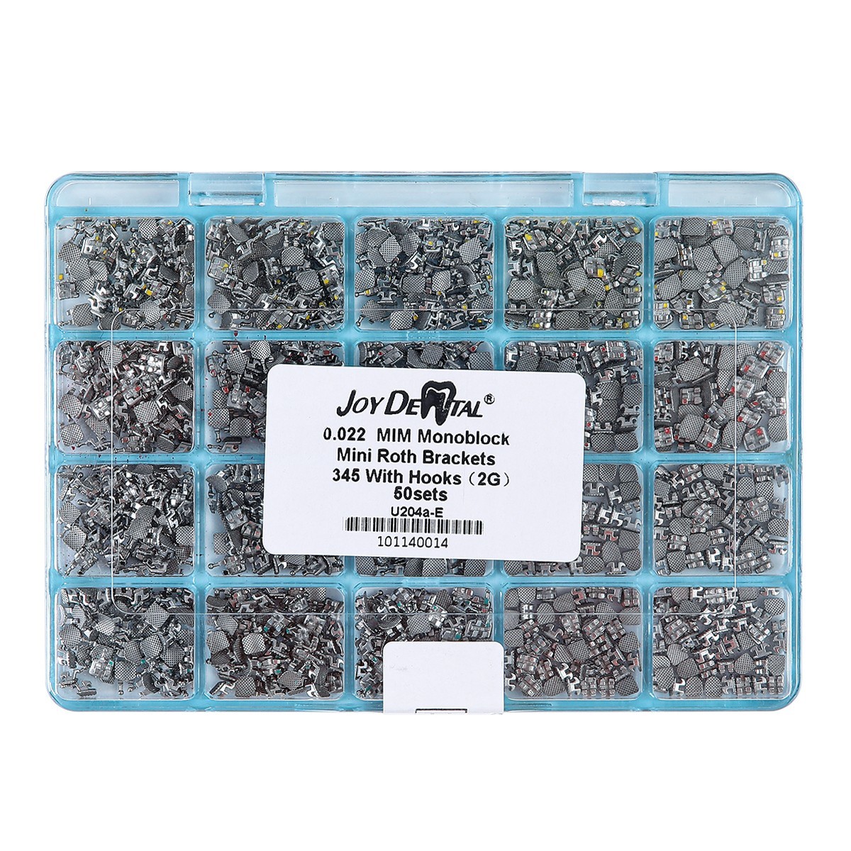 5 Bags Dental Orthodontic Traction Chain Silver Round Button with Chain AZDENT