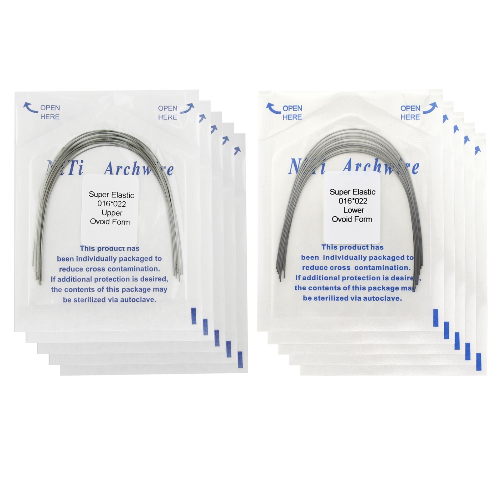 100pcs Dental Orthodontic Arch Wires Niti Rectangular Round Arcos de Ortodoncia