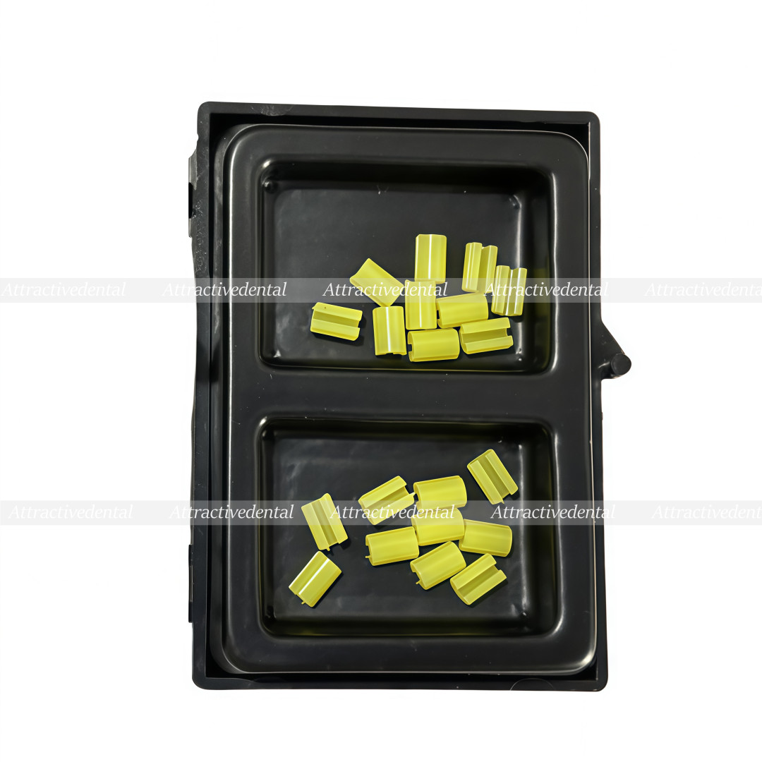10x Dental Rider Female Yellow Riders Blue Hader Bar Attachment Denture USA