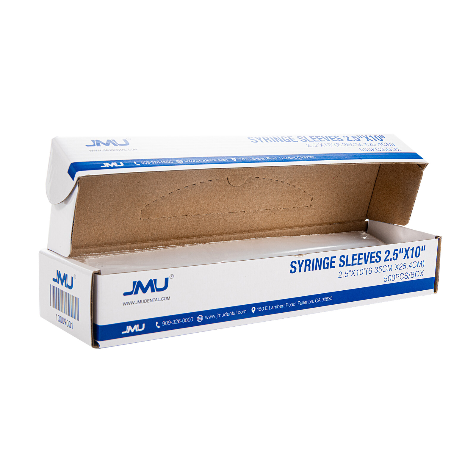 JMU Dental Disposable Syringe Sleeves Plastic Cover 2.5″X10″ 500pcs/box