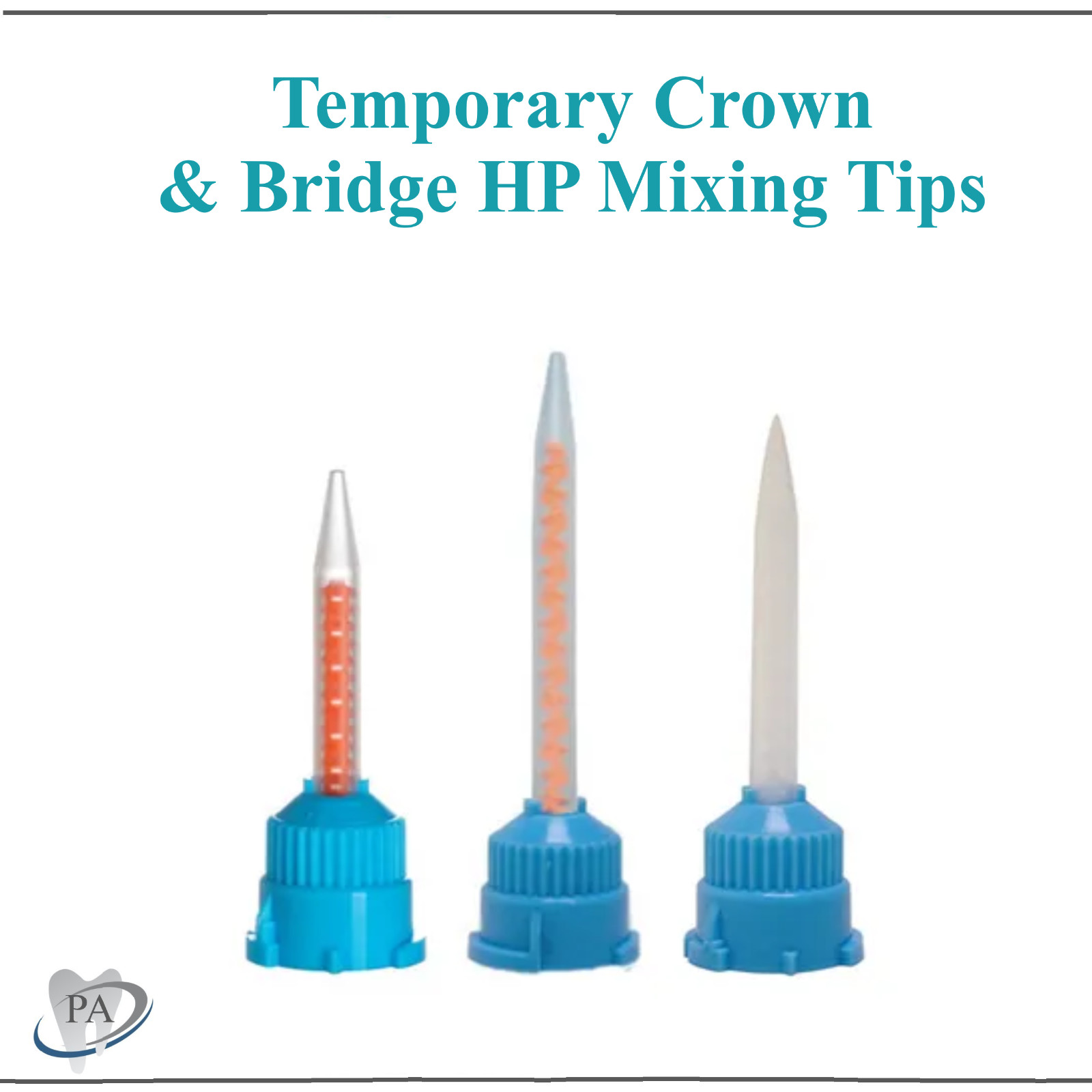 Dental Crown & Bridge HP Mixing Tips 4:1 10:1 Fine Blue/Orange, MIXPAC HP Tips