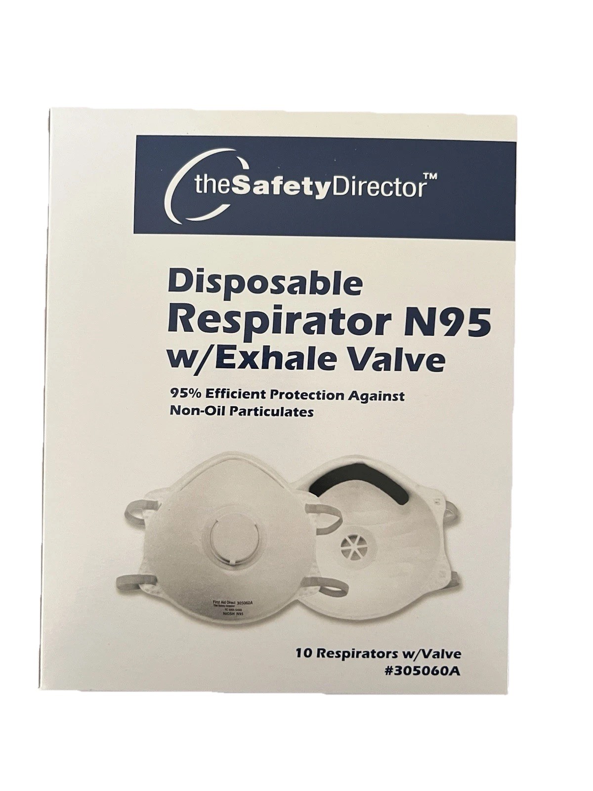 New 12 Boxes 120 Masks Disposable Respirator N95 W/Exhale Valve