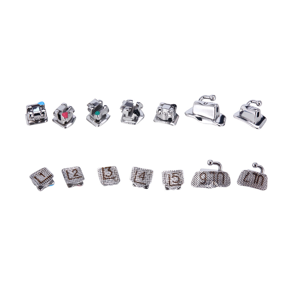 AZDENT Dental Orthodontic Self-Ligating Bracket Braces Roth/MBT .022 Hooks 3 4 5
