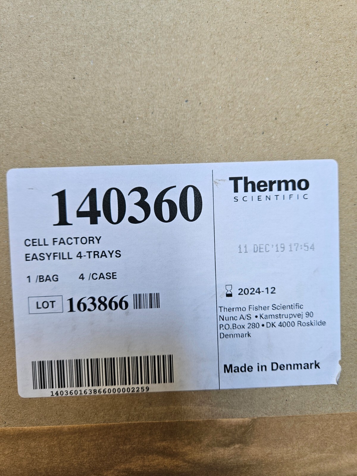 Thermo Scientific Cell Factory EasyFill System PS 4 Layers Total of 3 Systems