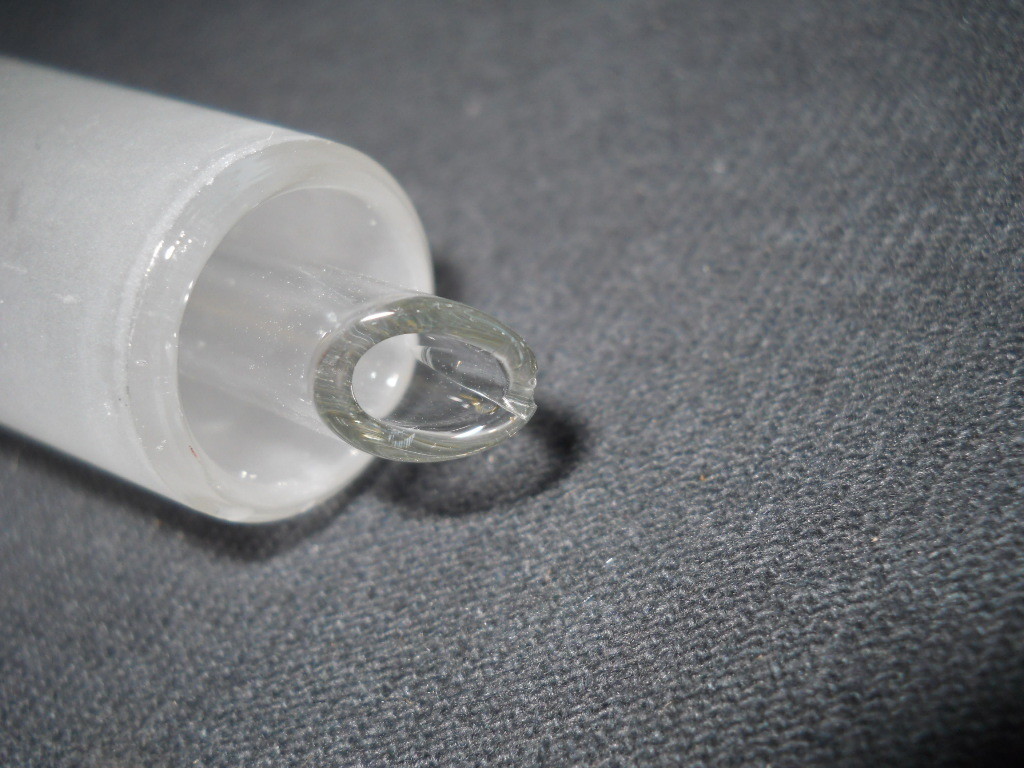 Chemglass 31mm ID Flange 24/40 Vacuum Filtration Adapter #3 Pluro Stopper, Chip
