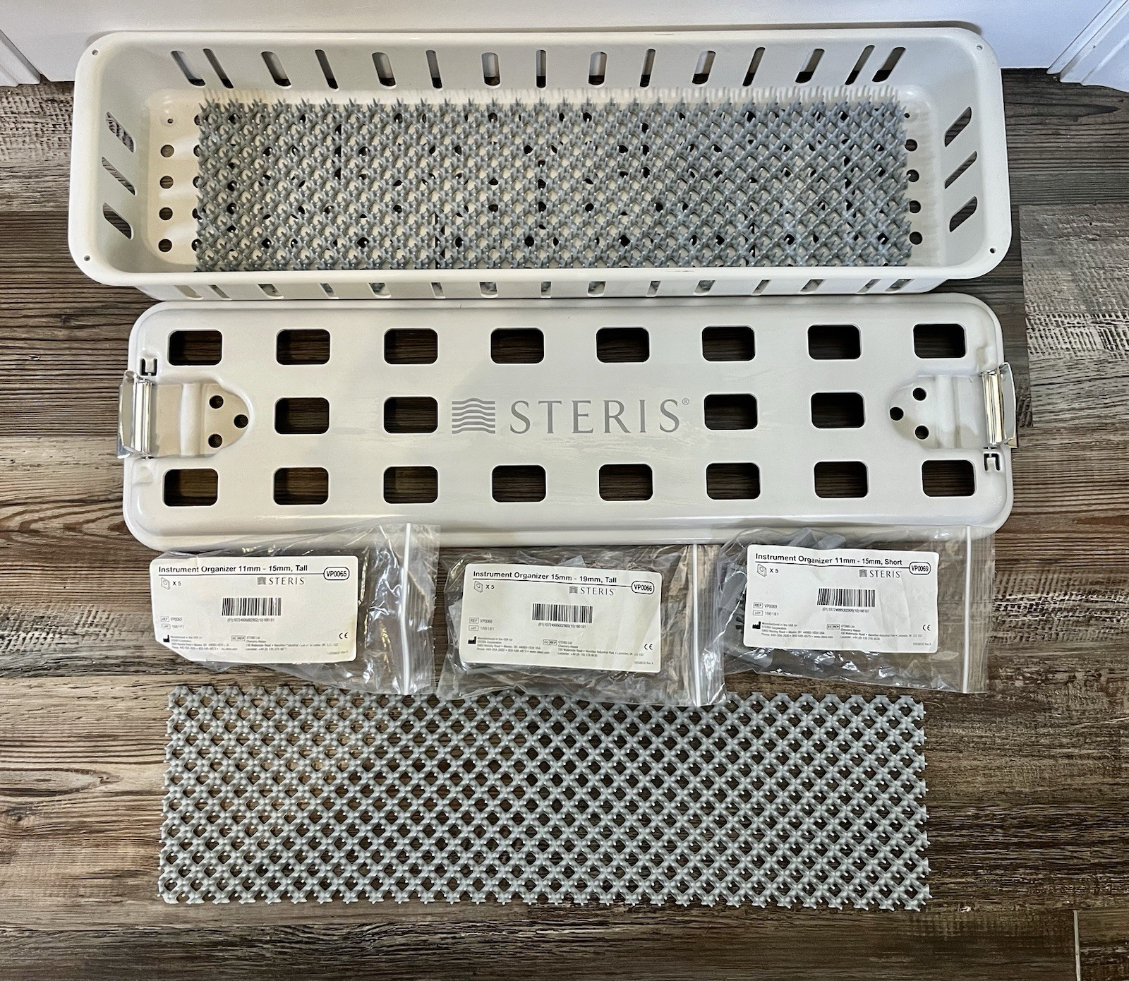 Steris Prolite Sterilization Long Tray With 3 types Of Attachments