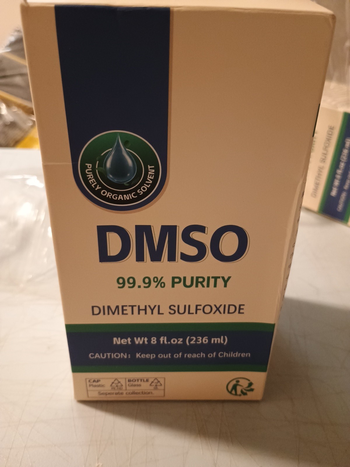 DMSO Pharma Grade 99.9% in Amber Glass Bottle – New Sealed