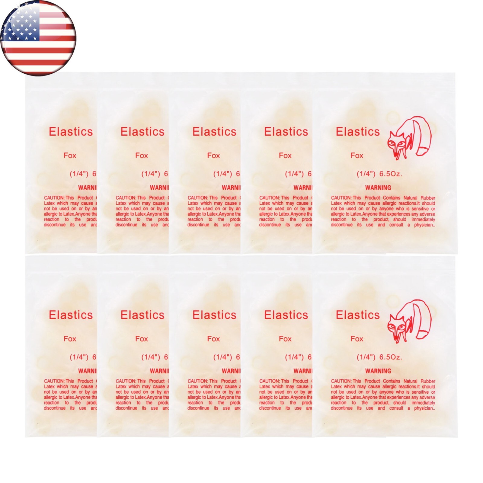 US Orthodontic Latex Elastics Dental Braces Rubber Bands 3.5/5.0/6.5 OZ Ortho