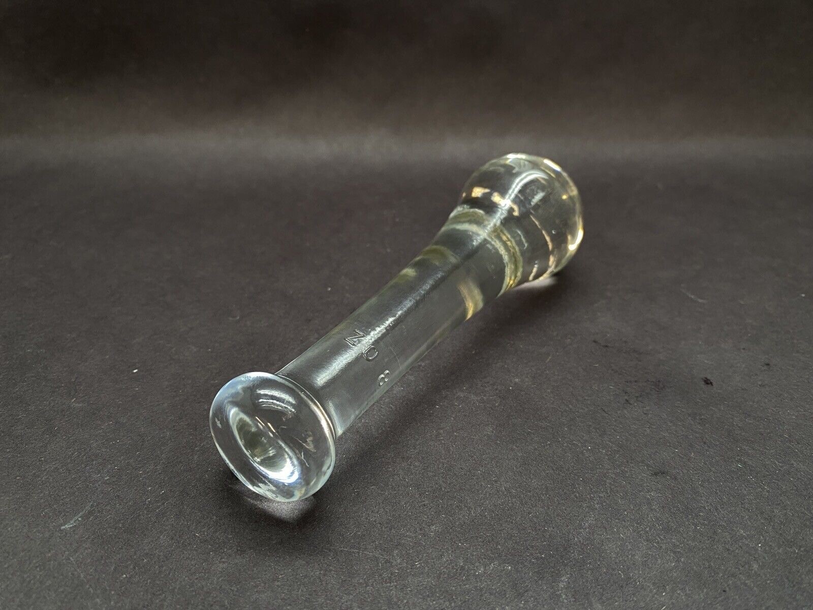 Laboratory Solid Glass 8oz. Grinding Pestle only 150mm OAL x 45mm O.D.