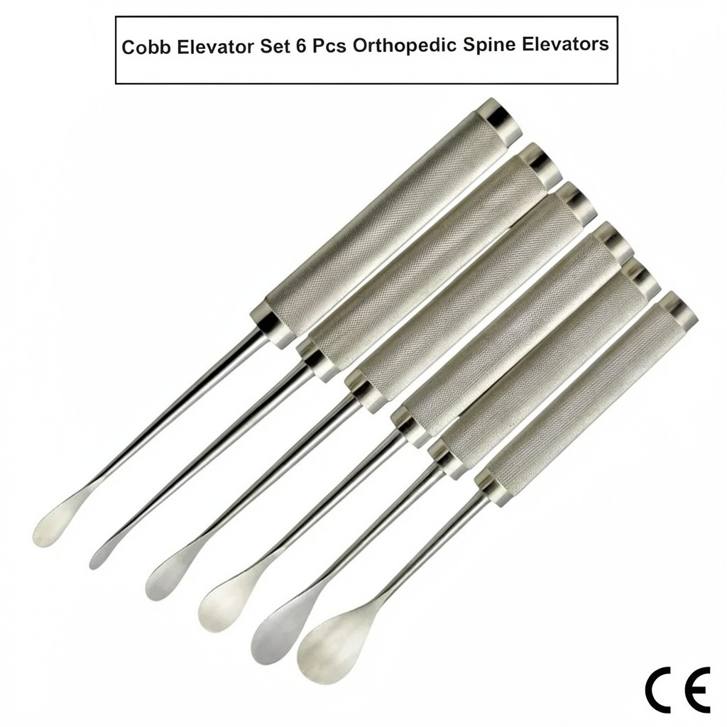 Cobb Spinal Elevators Curved Set Of 6 Orthopedic Surgery Surgical Instruments