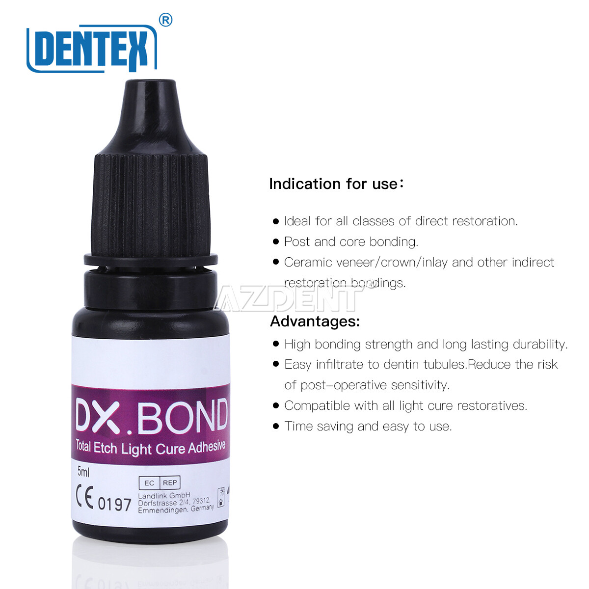 10 Bottles Dental Light Cure Dentin Enamel Resin Bonding Adhesive