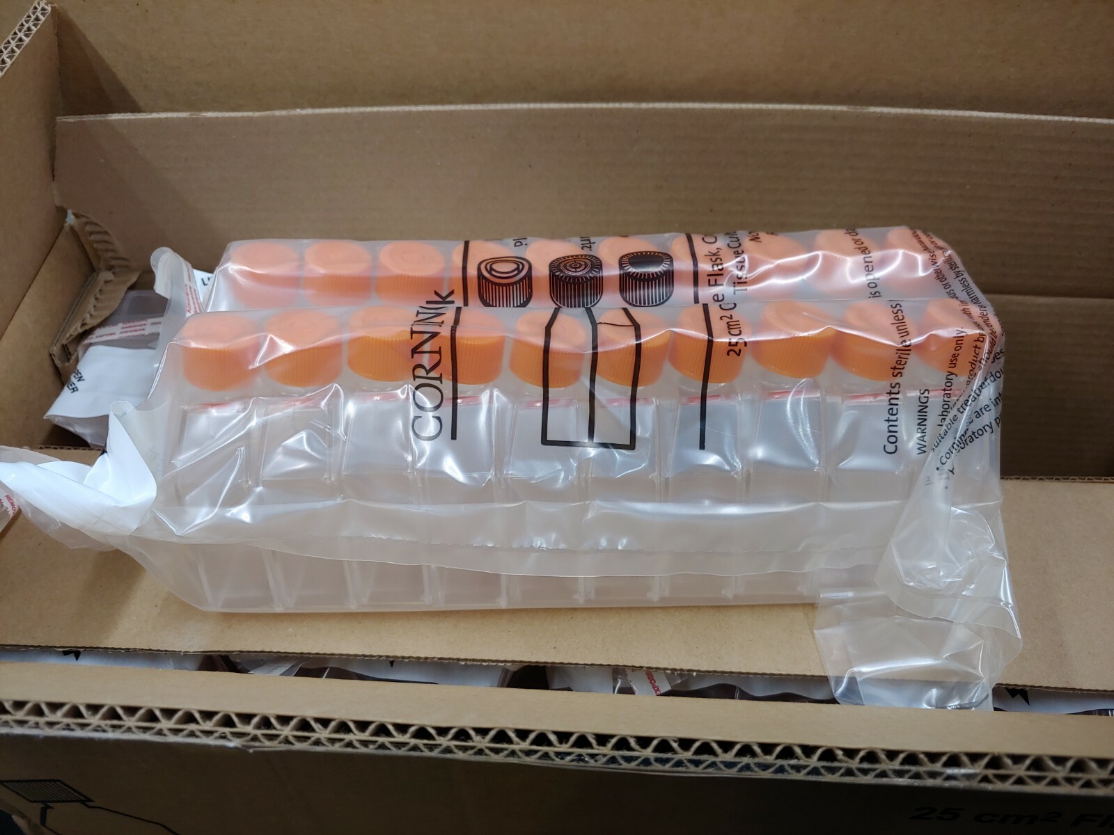 Corning 430639 25cm2 Flask Canted Neck Nonpyrogenic Sterile Polystyrene 200/Case