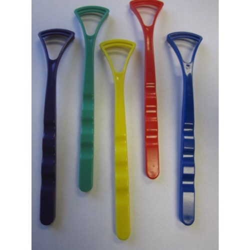 PLASDENT PLASTIC TONGUE CLEANERS, ASSORTED COLORS – 48/PK