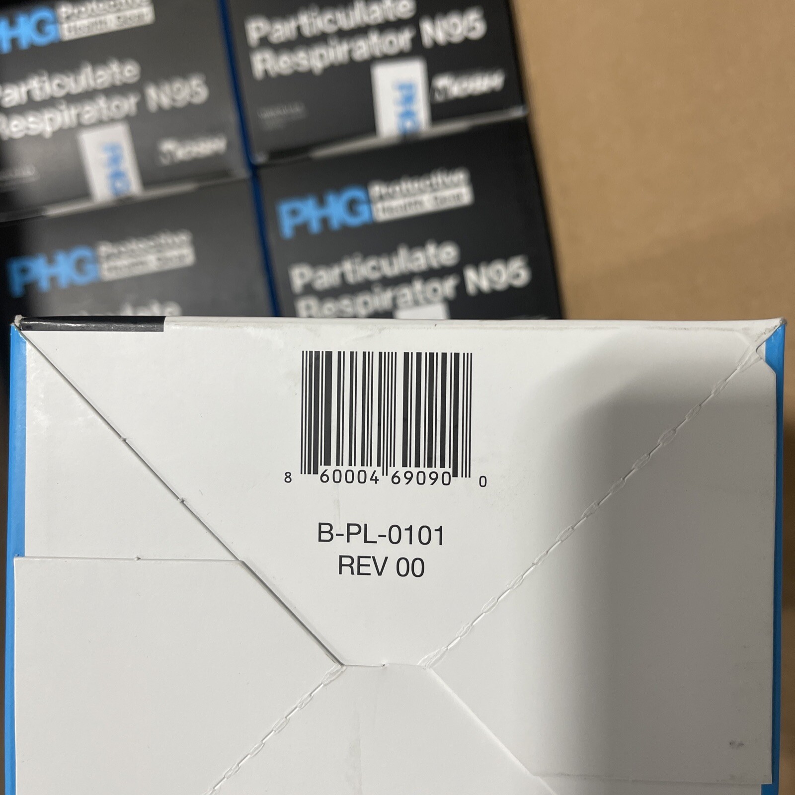 PHG Protective Health Gear N95 Mask NIOSH Box Of 50 Model 5160 Made in the USA