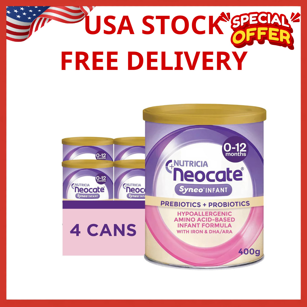 Hypoallergenic, Dairy-free, Amino Acid-Based Baby Formula with Prebiotic Fiber,