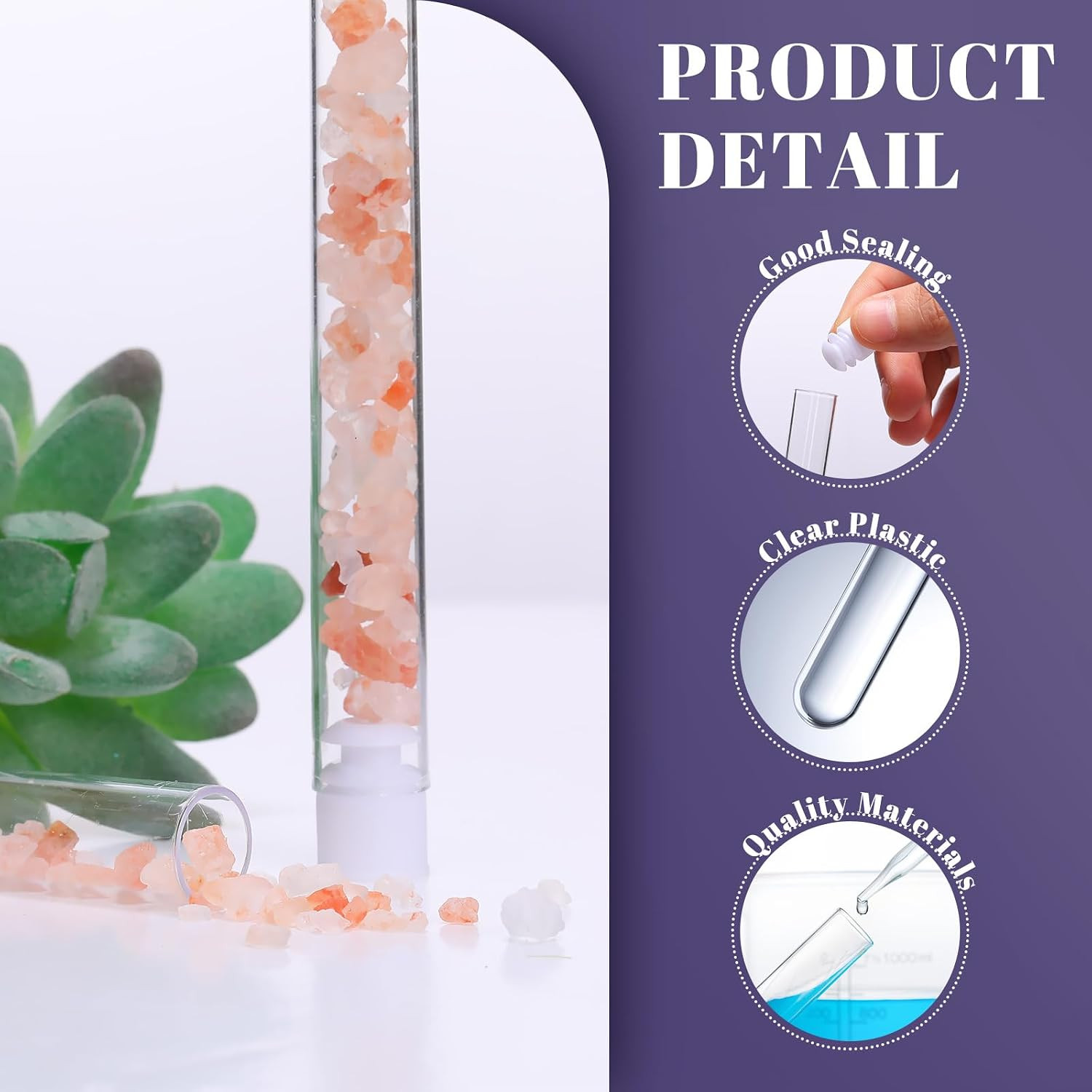 300 Pack Clear Plastic Test Tubes 12 X 100Mm 12 Ml Lab Tubes Test for Scientific