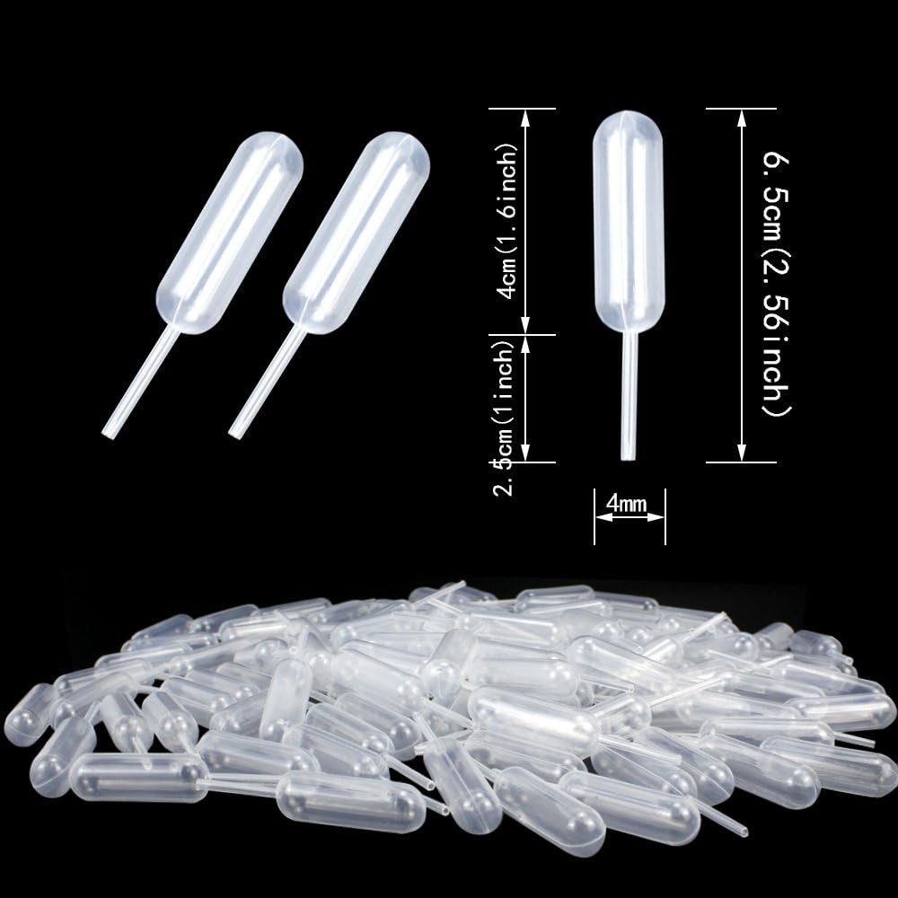 350 Heavy Duty Plastic Pipettes for Decorating Cupcakes, Chocolates and More
