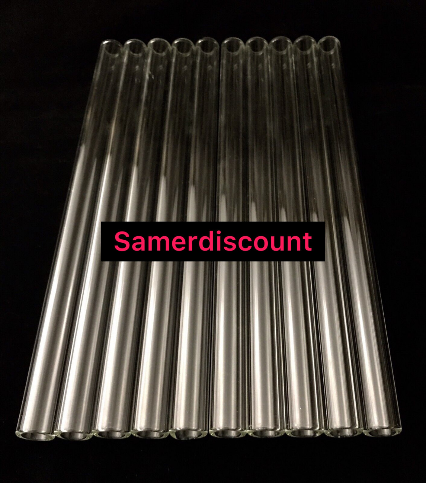 16 mm OD 10 mm ID 2.7 mm wall, Glass Tubing a set of (10) pieces CLEAR 10 ” L