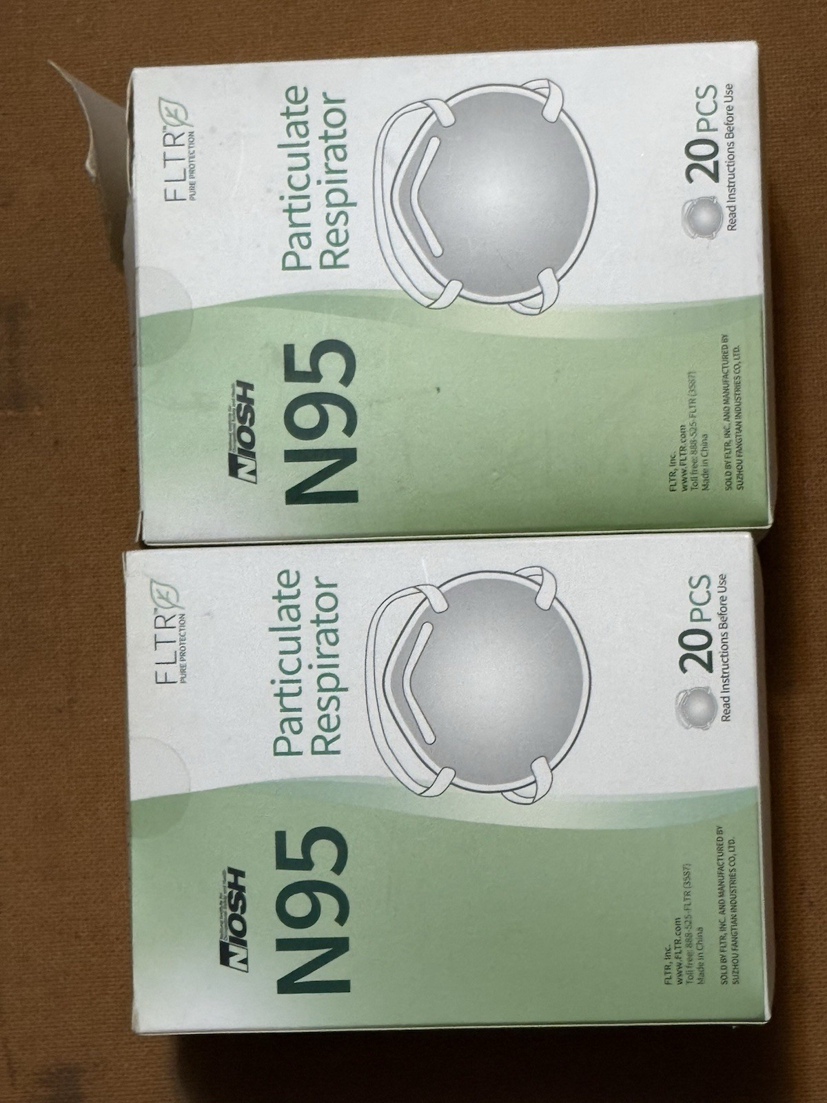 FLTR N95 Particulate Respirator 2 Boxes