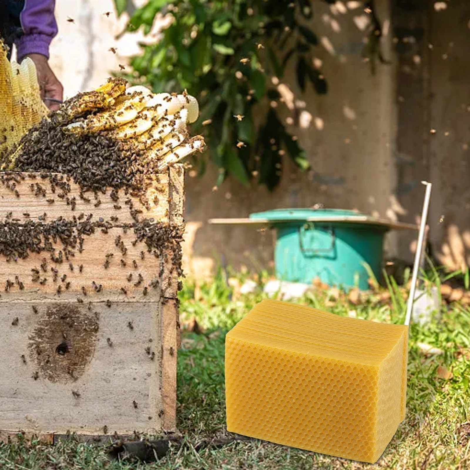 Craft and Bee Supplies Natural Beeswax Foundation Pack of 30 Size 9×13 2cm