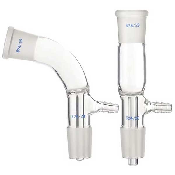 Vacuum Receiver Glass Tube w/ Standard Joints PTFE Piston Laboratory Supplies