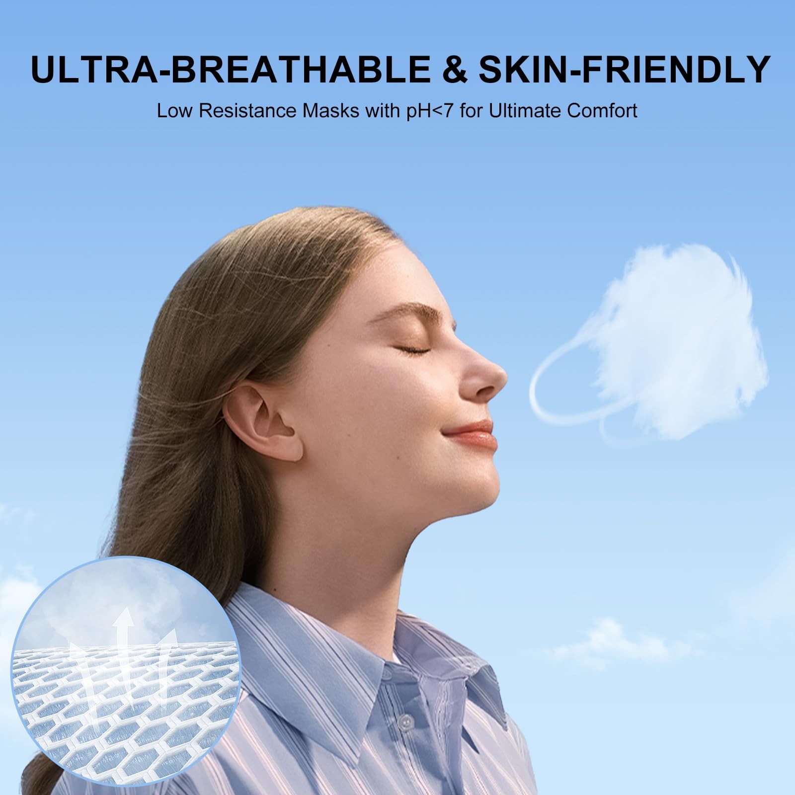 KN95 Face Masks Adults Disposable 100 Pack KN95 Masks Protective Comfortable…