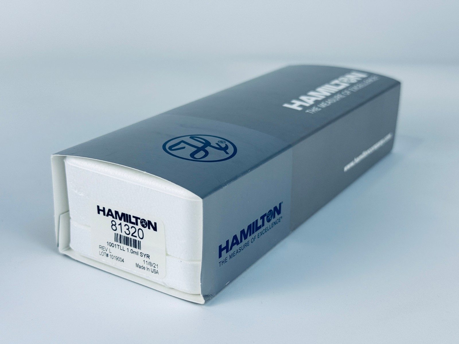 New Hamilton 81320 1001TLL 1.0 mL Gastight Syringe Luer Lock Instrument Syringe