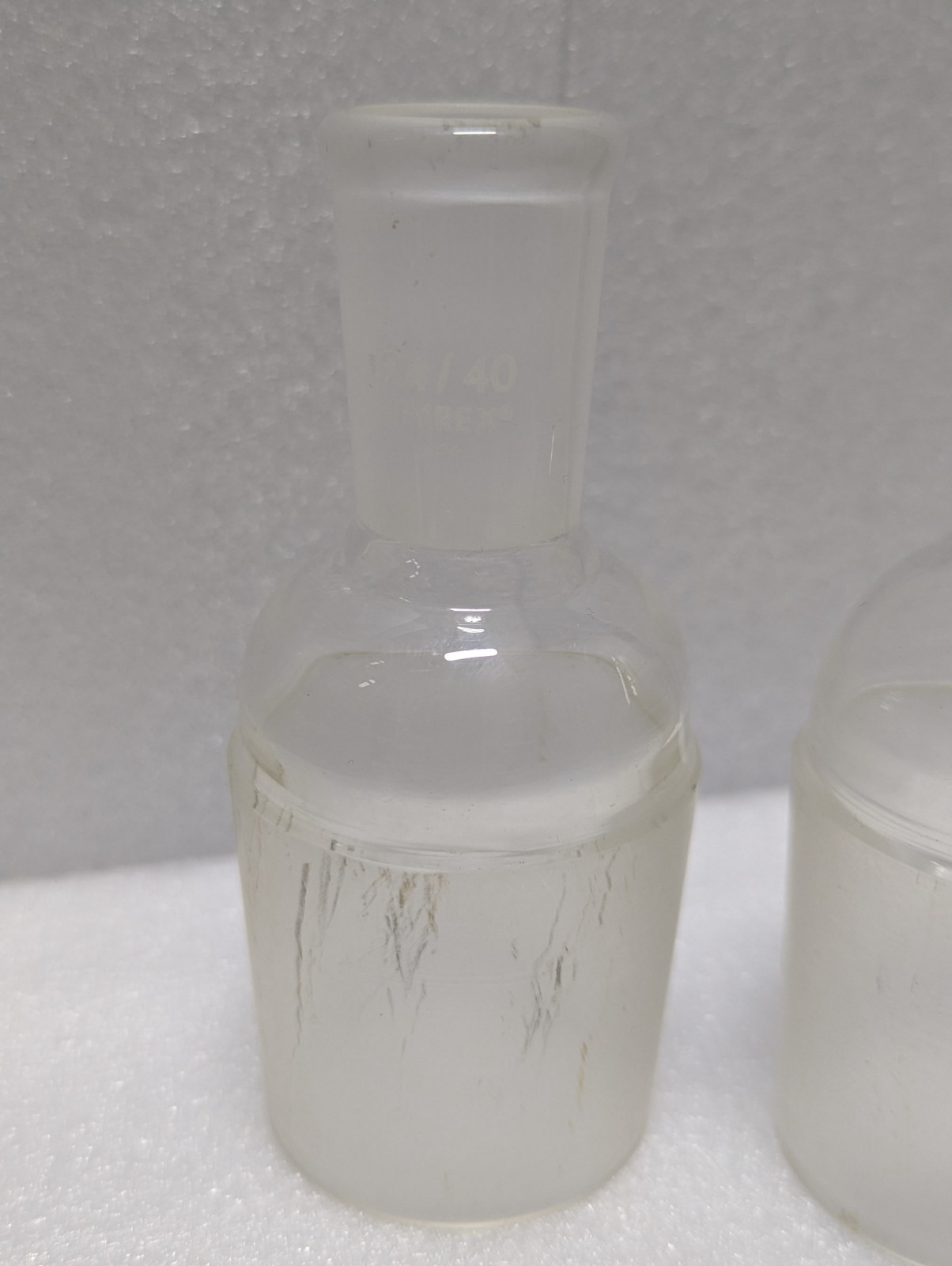 (x1) Corning/Kimax Pyrex Enlarging Adapter 24/40 to 55/50. Pre-owned