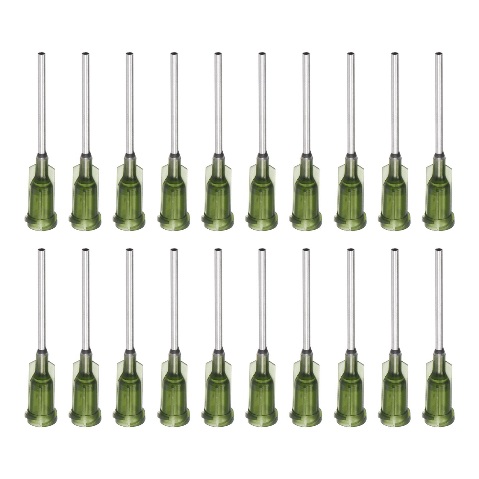 Blunt Tip Dispensing Needle for Liquid Glue Gun, 14G 1″, 40 Pcs Olive