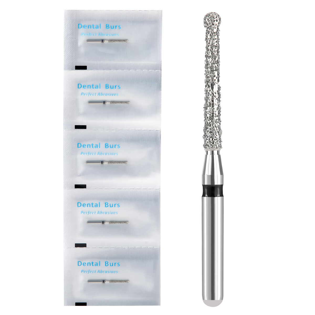 AZDENT Dental Diamond Endo Burs FG 1.6mm for High Speed Handpiece 5pcs/pack