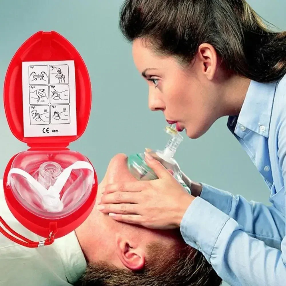 CPR Mask with One-Way Valve – First Aid Face Shield – With Bonus Pocket CPR Mask