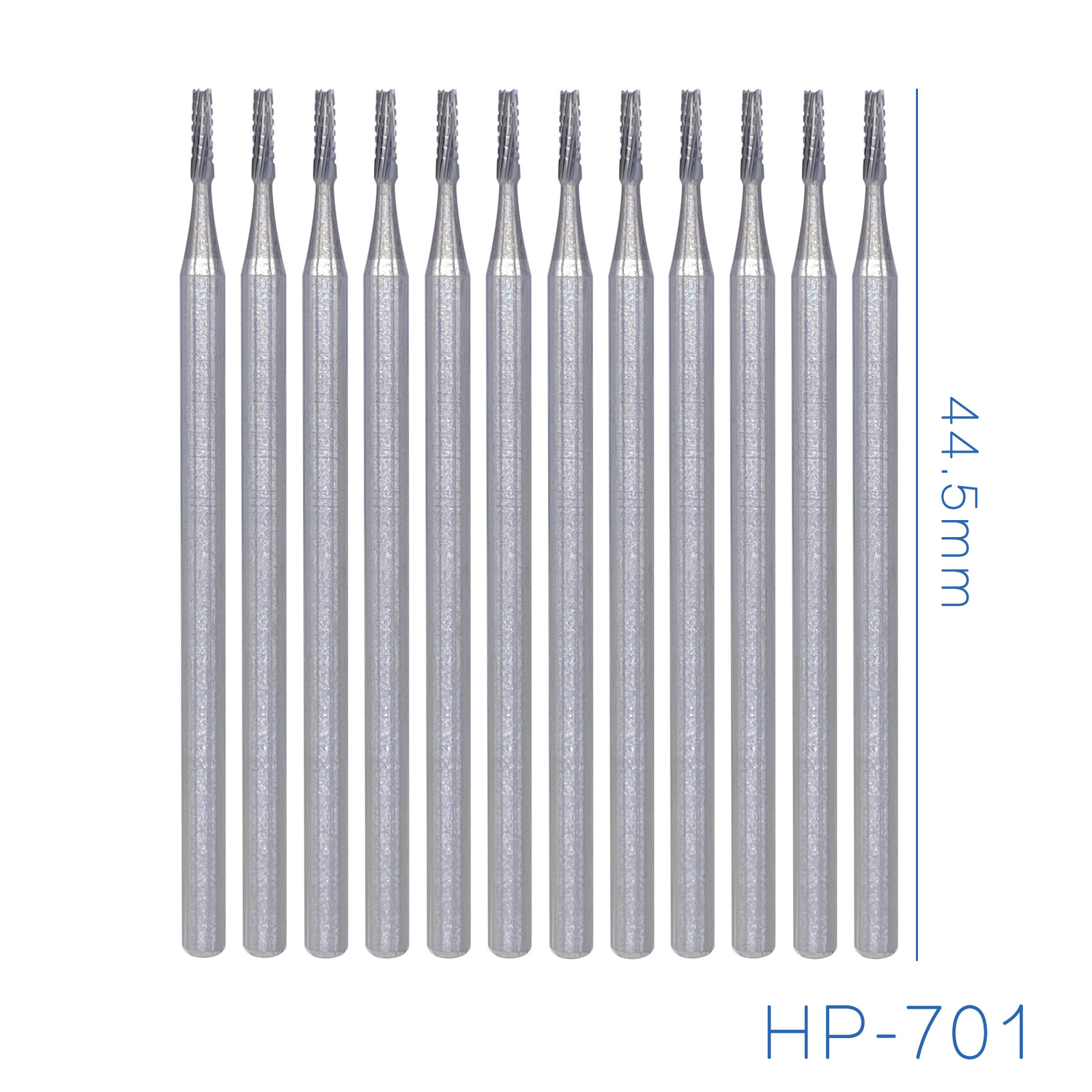Dental Tungsten Carbide Bur HP-701 Surgical Burs For Straight Handpiece 44.5mm