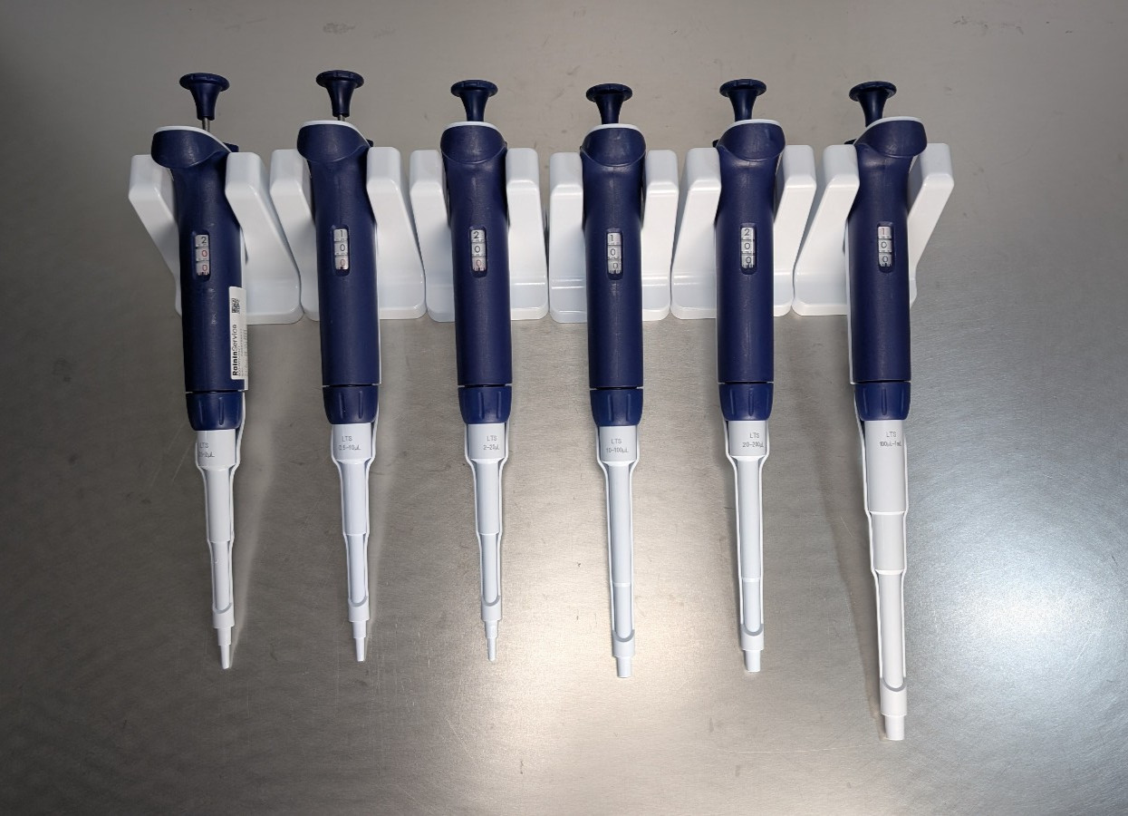 Rainin XLS LTS pipettes L2 L10 L20 L100 L200 L1000 & holders with Warranty