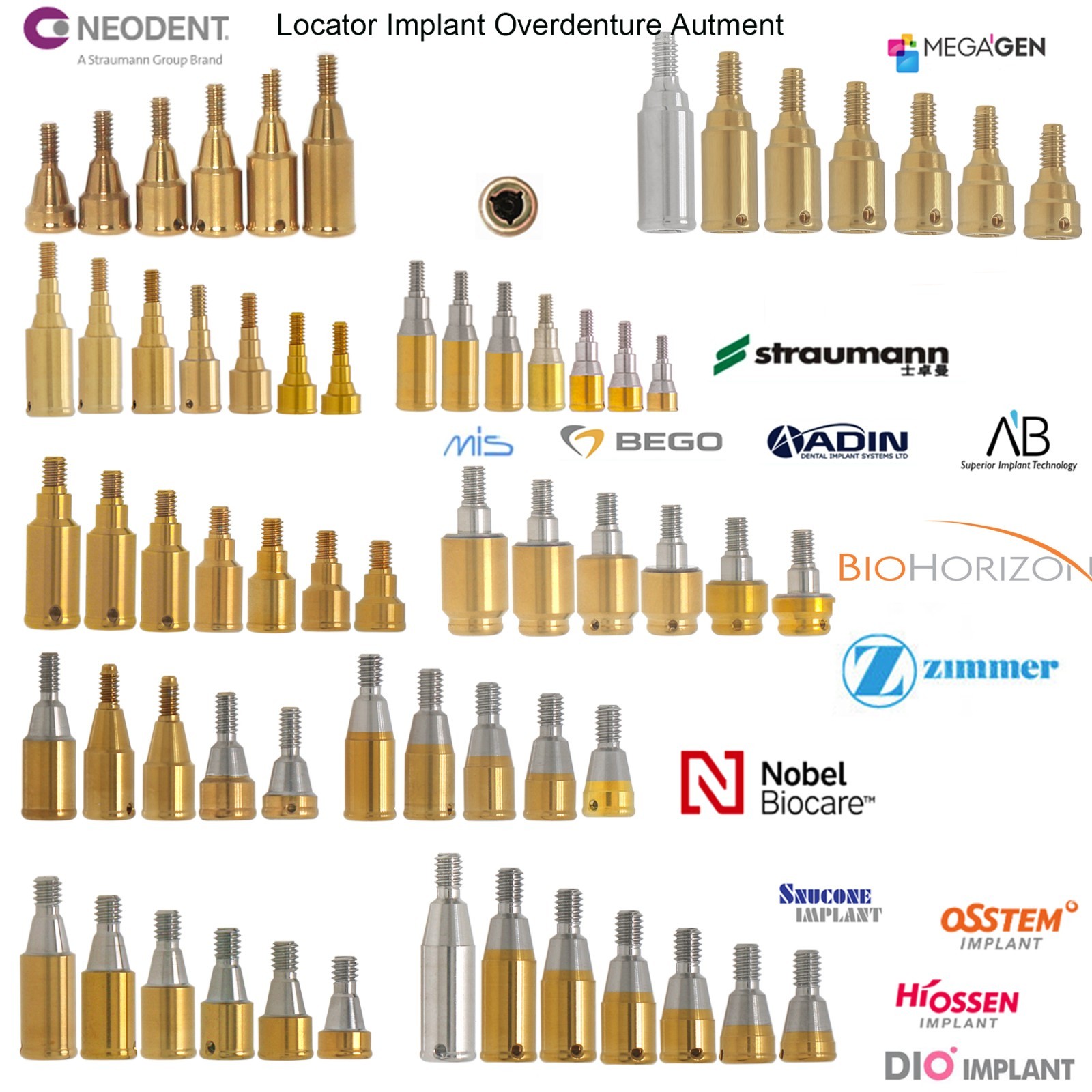 Titanium Overdenture Locator Abutment Dental abutment for All Implant System