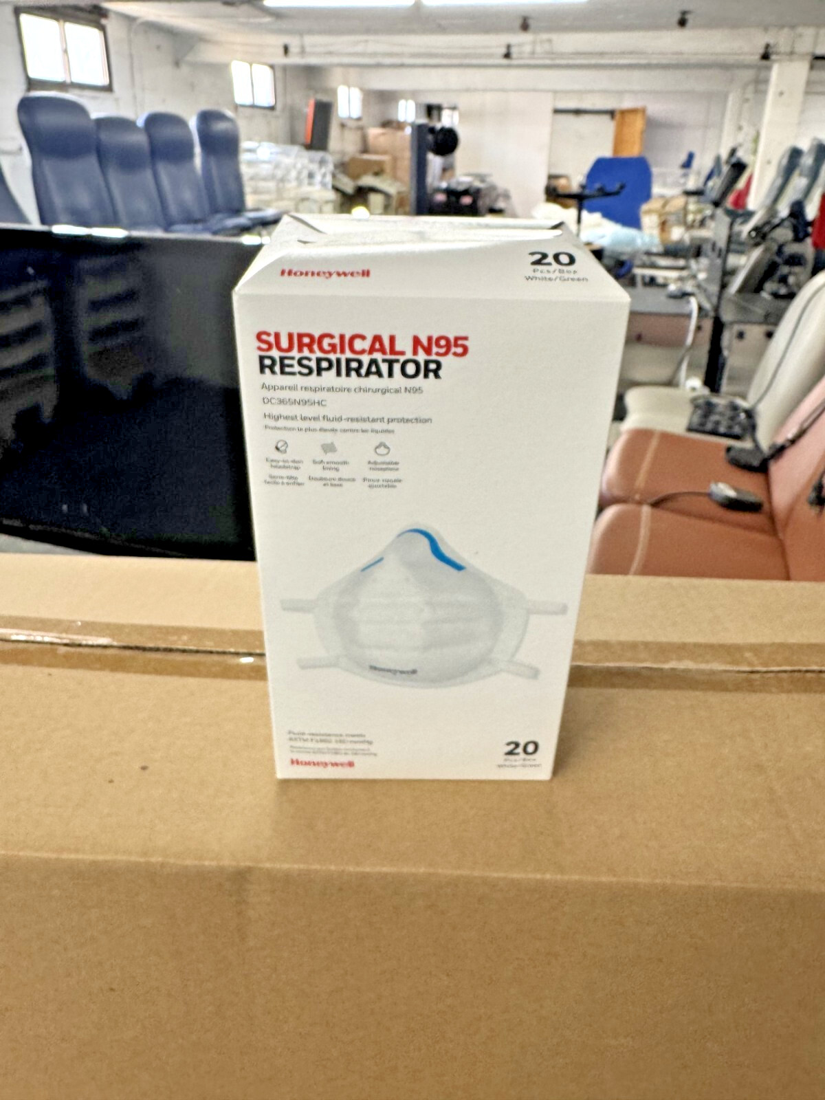 HONEYWELL SURGICAL N95 RESPIRATOR, SAFETY NIOSH-APPROVED,( CASE WITH 200 MASKS)