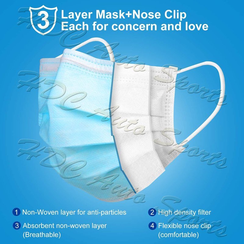 Disposable Face Mask 50 PCS PINK Non Medical 3-Ply Earloop Dust Cover Masks New
