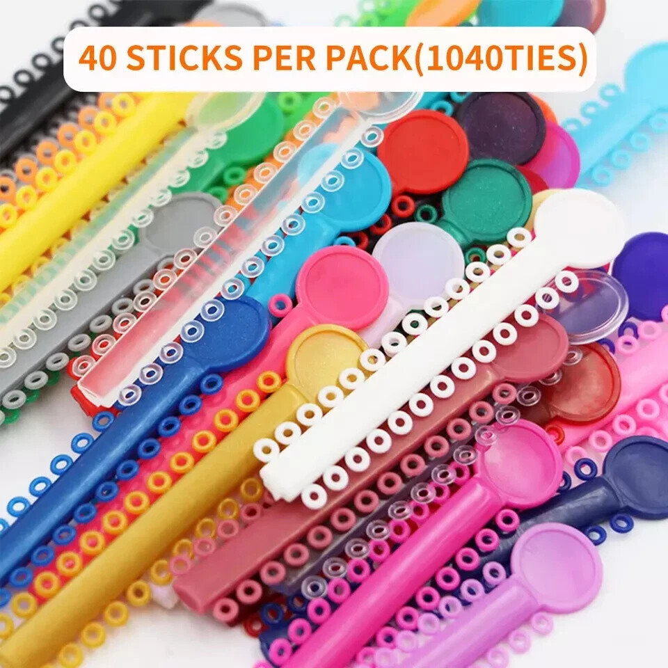 Dental Orthodontic Elastic Power Chains Ligature Ties Rubber Bands Bracket Brace