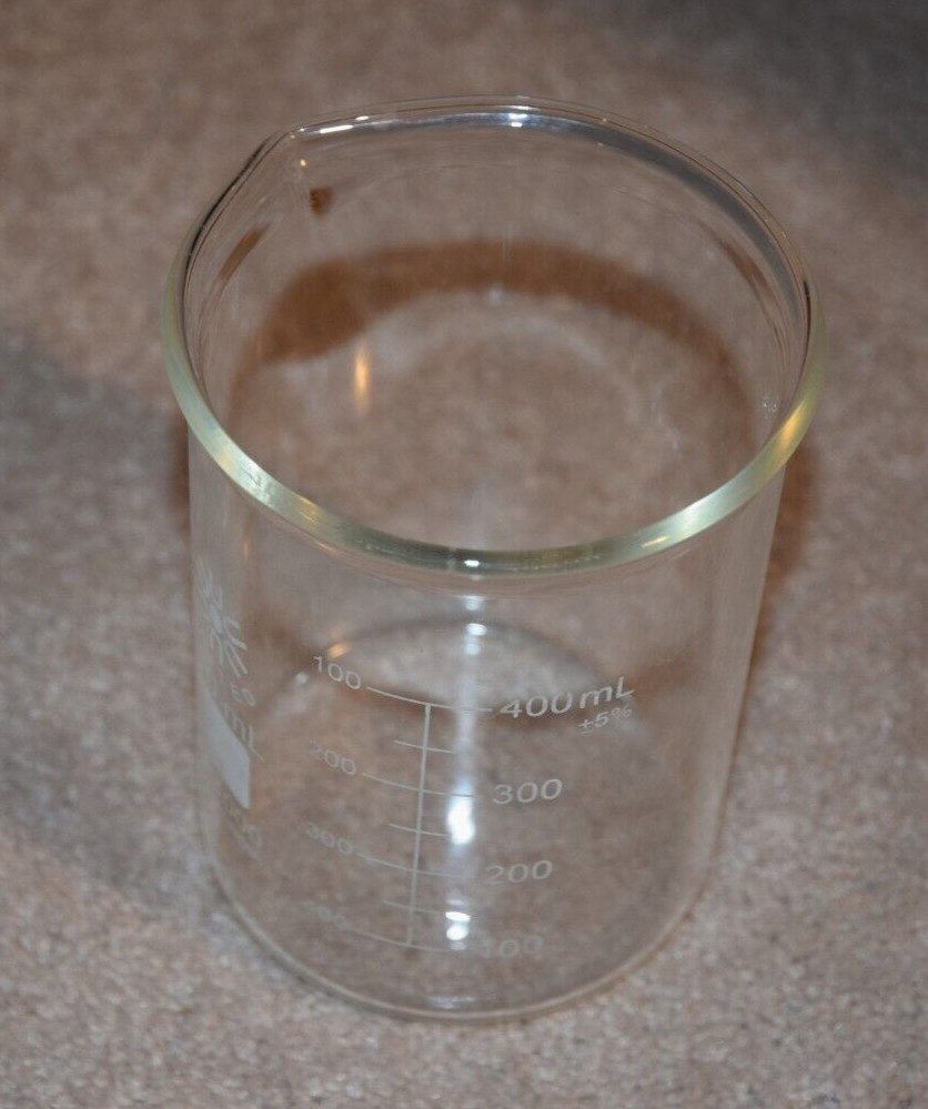 500ml Glass Beaker, United graduated (Single) Made in India