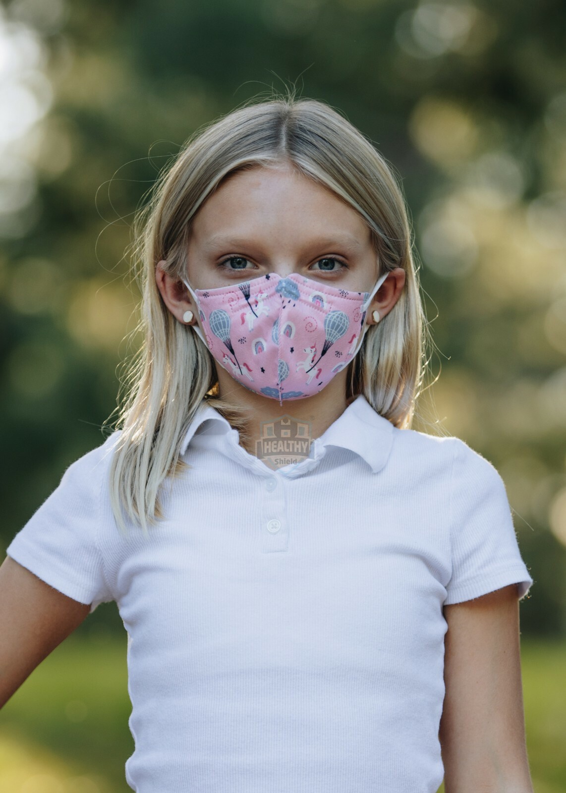 100 Pcs Cartoon Kids BFE 95% Protective 4 Layer Face Masks Disposable Respirator